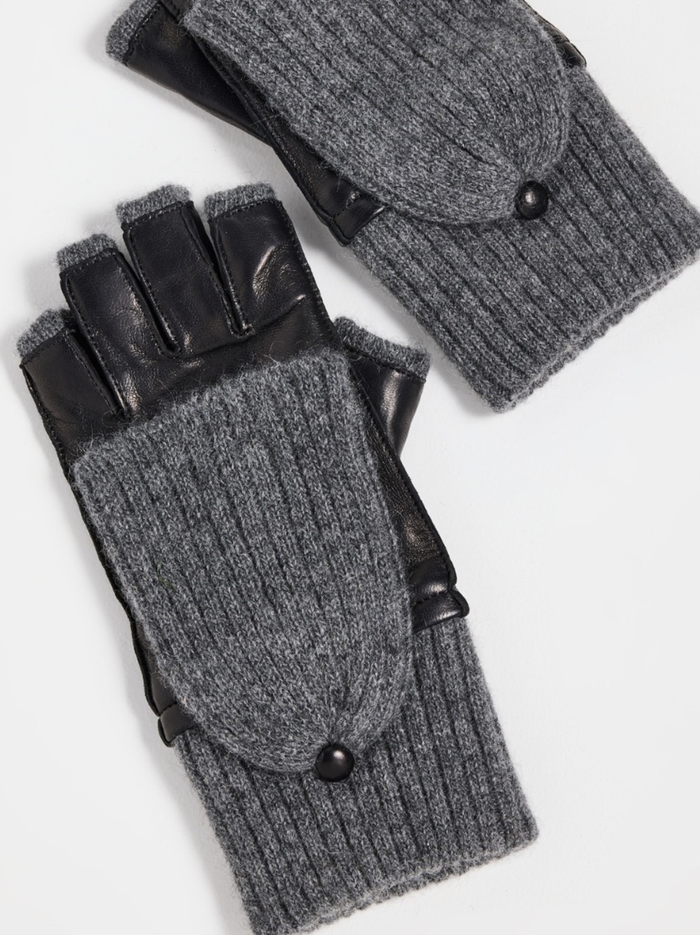Carolina Amato Lambskin Pop Top Cashmere Gloves